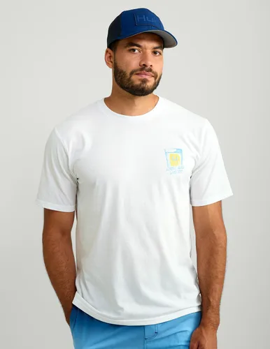 Vista 56 de HUK Mens Fishing Graphic Tee, Performance Short Sleeve, Quick-Dry Bass Bones - Búho nocturno