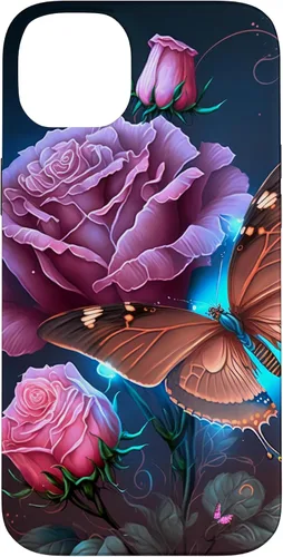 Vista 15 de Family Butterfly Rose Flower Firefly PC Case for iPhone 17