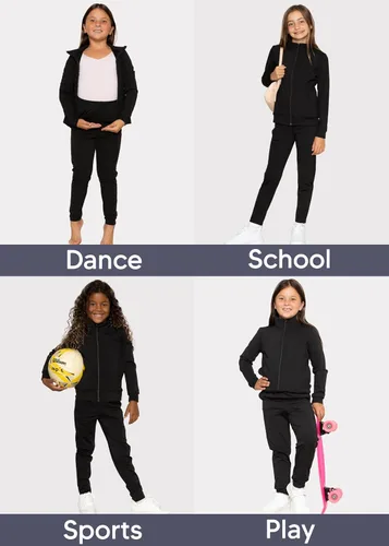 Vista 6 de STRETCH IS COMFORT Conjunto de chaqueta y chándal Cadet para niña Niño 4-16