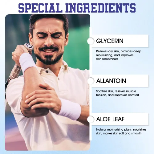 Vista 4 de Gel refrescante calmante de 3.53 oz, alivia el cuerpo, lociones deportivas de gel refrescante calmante para el cuidado del cuerpo, alivia la tensión