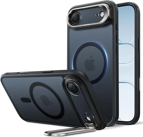 Vista 56 de ESR Funda para iPhone Air con soporte de almacenamiento, compatible con MagSafe, protección contra caídas de grado militar, funda magnética