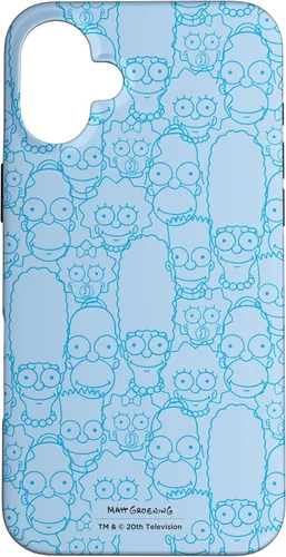 Vista 22 de Funda con estampado de personajes de The Simpsons Springfield para iPhone 16
