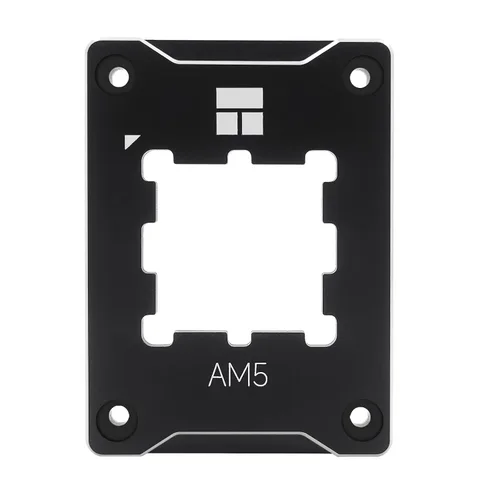 Vista 6 de Marco seguro AM5 negro, marco de contacto de CPU anti-flexión para zócalo AMD Marco de contacto de CPU AM5 de aluminio negro con placa de presión