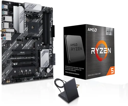 Vista 10 de MICRO CENTER Procesador AMD 5800XT con placa base de CA ASUS Prime B550 AMD Ryzen 7 5800XT+ASUS PRIME B550-PLUS AC-HES