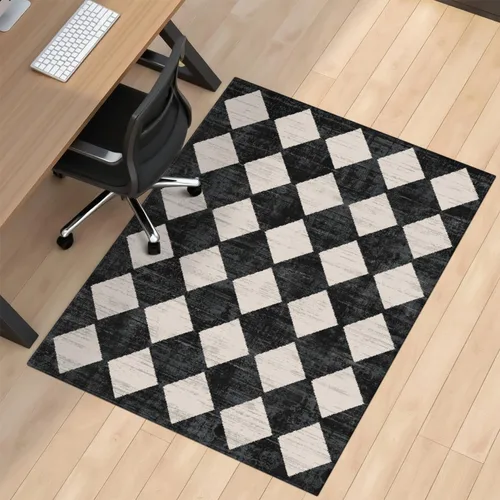 Vista 11 de Alfombra de Silla de Juego para Alfombra de Madera Dura y Baldosas, 36"x48" Alfombra de Juego para Sala de Juegos, Alfombra Antideslizante