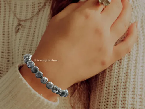 Vista 288 de Amazing Gemstone Crystal Bracelet for Women Men's Gifts - Protection Healing Crystal Bracelet - 8mm Gemstone Beaded Stretchable Bracelet Pulseras