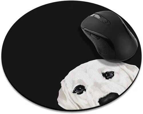 Vista 11 de Alfombrilla de mouse redonda antideslizante, alfombrilla de mouse WIRESTER Aloof Bulldog para el hogar, la oficina y el escritorio