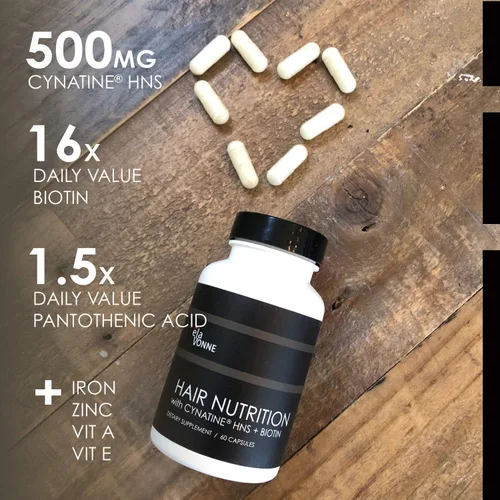 Vista 5 de Péptidos de colágeno y nutrición capilar + cinatina HNS + ácido hialurónico + biotina