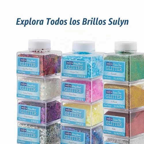 Vista 8 de Sulyn de 2 onzas. Apilador Glitter – Tarro Cristal Diamante