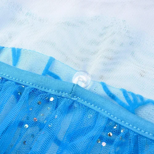 Vista 6 de Ohlover Vestido de princesa para niñas disfraz de reina para cosplay con accesorios