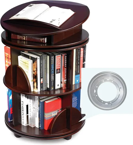 Vista 6 de Lazy Susan Hardware - Juego de 2 rodamientos giratorios de 9 pulgadas de grosor, capacidad de carga de 750 libras, base giratoria para mesa