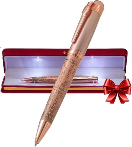 Vista 10 de S&R Somit Bolígrafo de lujo para hombres con caja de regalo, valioso bolígrafo de lujo para negocios y oficina, regalo ejecutivo para familiares