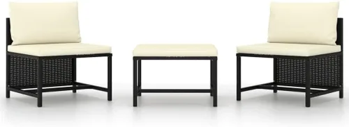 Vista 8 de Sofá de patio de 3 plazas con cojines, cómodo sofá, sofá al aire libre, sofá de patio, muebles de exterior, para patio, porche, césped, jardín o Gris