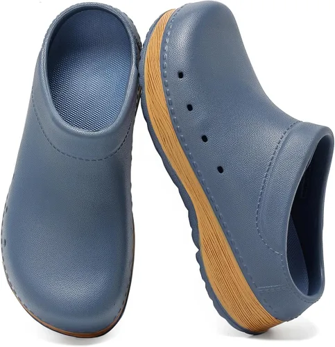 Vista 8 de Youermei Zapatillas de casa para hombre y mujer, sandalias de trabajo ligeras con plantilla EVA extraíble, soporte de arco, zapatos antideslizantes