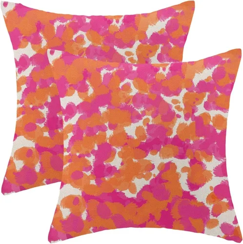 Vista 18 de AEIOAE Fundas de Almohada Costeras de 16 x 16 Pulgadas Juego de 2, Fundas Decorativas de Lino con Estampado de Peces Azules de Playa Oceánica