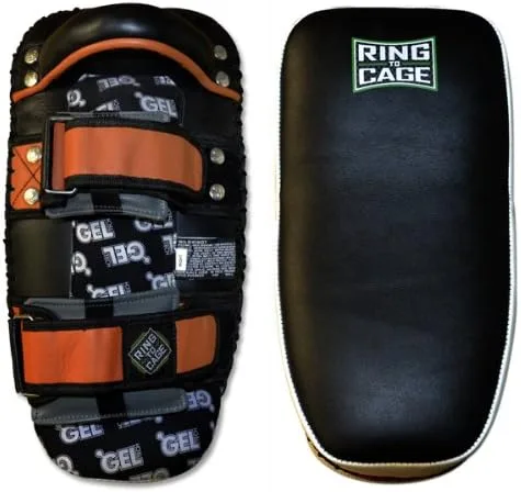 Vista 4 de Cojín de codo de platino GelTech Muay Thai, con almohadillas tailandesas profesionales para Muay Thai, MMA, Kickboxing