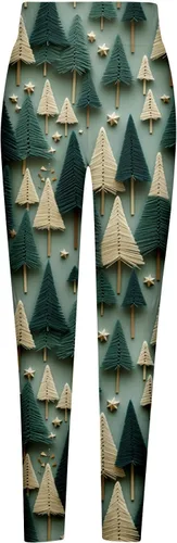 Vista 4 de Leggings Estampado navideño en 3D Pantalones Tig Cintura alta Pantalones Largos chándal Pantalones entrenamiento