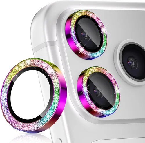 Vista 9 de imluckies Protector de lente de cámara para iPhone 17 Pro, iPhone 17 Pro Max, iPhone 16 Pro, iPhone 16 Pro Max, vidrio templado AR+AF y dureza 9H