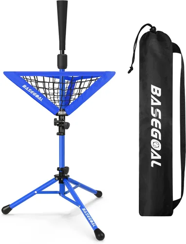 Vista 8 de BaseGoal Baseball Batting Tee with Removable Baseball Caddy for Kids