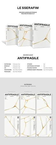 Vista 2 de LE SSERAFIM - 2nd Mini Album ANTIFRAGILE CD (Vol.3 Frozen Aquamarine)