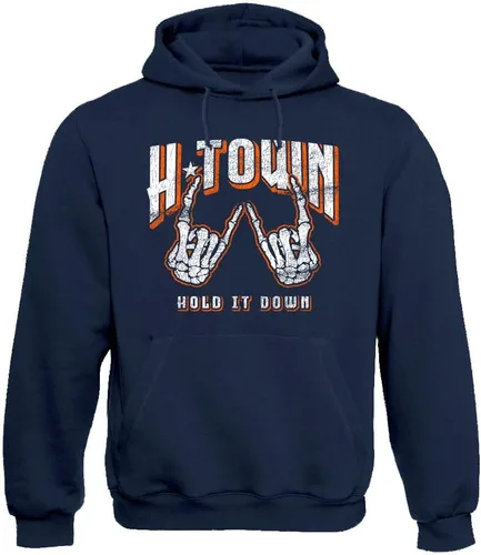 Vista 3 de Xtreme Apparrel Crush City Houston Space City Astronaut - Sudadera con capucha para los fanáticos del béisbol