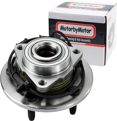 Vista 18 de MotorbyMotor 513188 Cojinete de rueda delantera y conjunto de cubo de 6 orejetas con ABS compatible con Chevy Trailblazer SSR, GMC Envoy, Buick