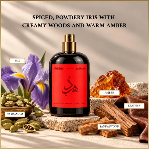 Vista 2 de Dukhni Samaah - Colonia de perfume de larga duración de 3.4 fl oz
