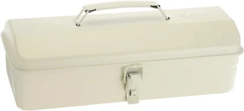 Vista 15 de HARFINGTON Caja de Herramientas 11.4" Caja de Herramientas de Acero Portátil Estilo Techo de Cadera con Cierre de Pestillo de Metal Cofre de Negro