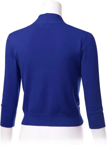 Vista 5 de Allsense Cárdigan Bolero de manga 34 para mujer