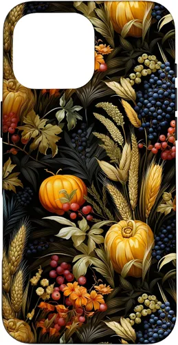 Vista 18 de iPhone 12 mini otoño hojas caídas calabaza especia cosecha feliz otoño caso