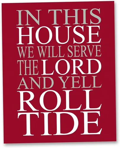 Vista 14 de In This House We Serve the Lord - Arte de pared con citas de fútbol americano, decoración de pared inspiradora para el hogar, oficina, dormitorio