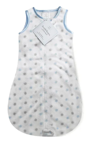 Vista 14 de SwaddleDesigns Saco de dormir de microfibra con cremallera de 2 vías, Puppytooth, negro, 0-6 meses