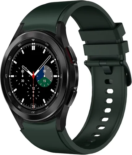 Vista 5 de Correas para Galaxy Watch 6 Classic de 1.850 in 1.693 in/Galaxy Watch 6 1.732 in 1.575 in, correas de silicona de 0.787 pulgadas para Galaxy Watch 5