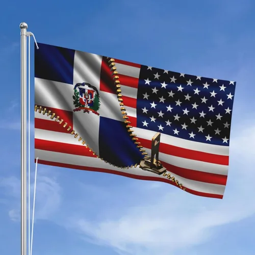Vista 10 de Bandera de Estados Unidos y Colombia Colombiana Banderas para exteriores de 3 x 5 pies, tres capas de tela de costura de doble cara, impresión de 3