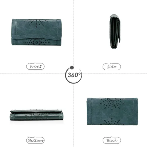 Vista 8 de OB OURBAG Cartera de piel para mujer, con tarjetero