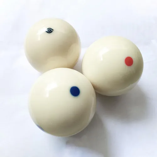 Vista 9 de LIOOBO Bolas de billar profesionales 2 unidades, 2.3 in, grandes, resistentes al desgaste, blancas, para billar y accesorios de mesa de billar