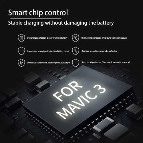 Vista 3 de Mavic 3 Cargador de batería rápido Mavic 3 Drone Accesorios Paralelo Cargador múltiple Drone Accesorios para Mavic 3