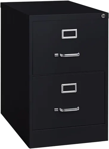 Vista 8 de Pemberly Row Archivador vertical de metal beige de 2 cajones de 28.38 pulgadas, con cerradura, premontado, tamaño legal estacionario para el hogar