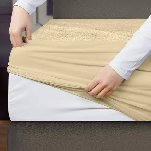 Vista 7 de Utopia Bedding – Protector de colchón impermeable prémium, funda de colchón de viscosa hecha de bambú, transpirable, estilo ajustado con bolsillos