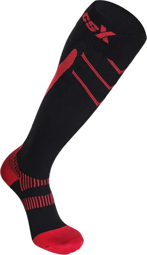 Vista 3 de CSX - Calcetines de compresión de 20 a 30 mmHg para hombres y mujeres, hasta la rodilla, soporte de recuperación, ajuste deportivo atlético, rojo