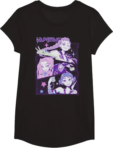 Vista 3 de KPop Demon Hunters HUNTR/X Camiseta oficialmente licenciada
