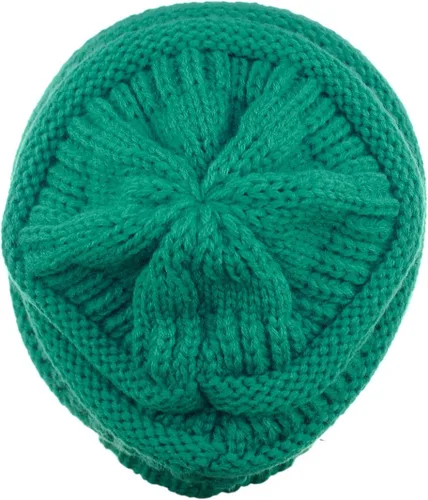 Vista 358 de C.C Trendy Warm Chunky Soft Stretch Cable Knit Beanie
