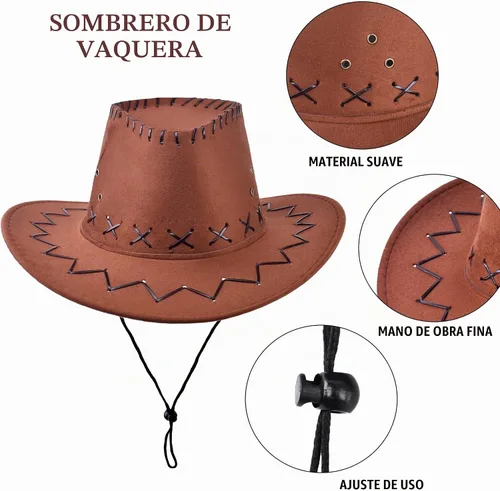 Vista 5 de Disfraz de vaquero para niños, conjunto de disfraz occidental