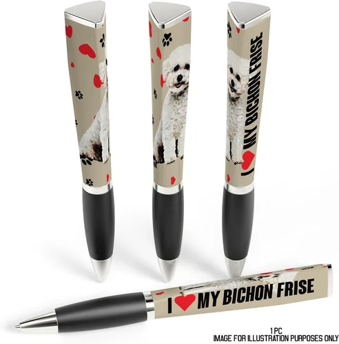 Vista 3 de I Love My Dog Bolígrafo Ballpoint para Cachorros (1 Bolígrafo, 3 Lados) Regalos para Mamá de Perro, Cumpleaños de Perro Bolígrafos Lindos