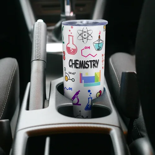 Vista 6 de Taza de regalo de química para profesores de química, vaso de química, regalo para profesores de química, para mujeres y hombres, botella de agua