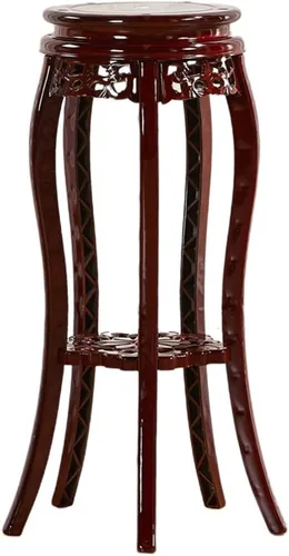 Vista 11 de Soporte de flores de plástico antiguo, soporte para plantas tallado para balcón, multicapa, taburete de flores, sala de estar, dormitorio, sala