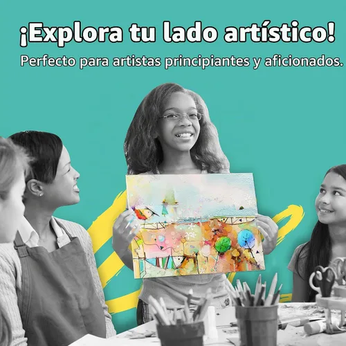 Vista 8 de Artlicious Lienzos para pintar – Paquete de 12,4 x 4 pulgadas de lienzo blanco – Paneles de arte 100% algodón para pintura al aceite, acrílico