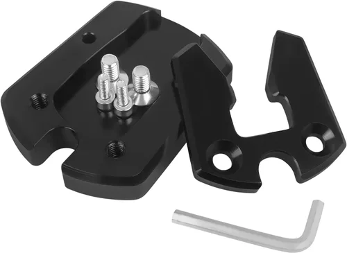 Vista 2 de Extensor de extensión de soporte para motocicleta compatible con Yamaha XMAX300 NMAX155 NMAX125 MT15 MT-125 CNC Aluminio Kickstand Foot Enlarger Pad