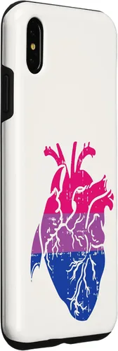 Vista 11 de Funda de regalo para enfermera LGBTQ para iPhone 14 con corazón anatómico y orgullo bisexual