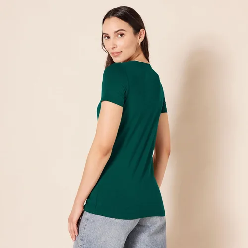 Vista 160 de Amazon Essentials Women's Regular-Fit Short-Sleeve Crewneck T-Shirt
